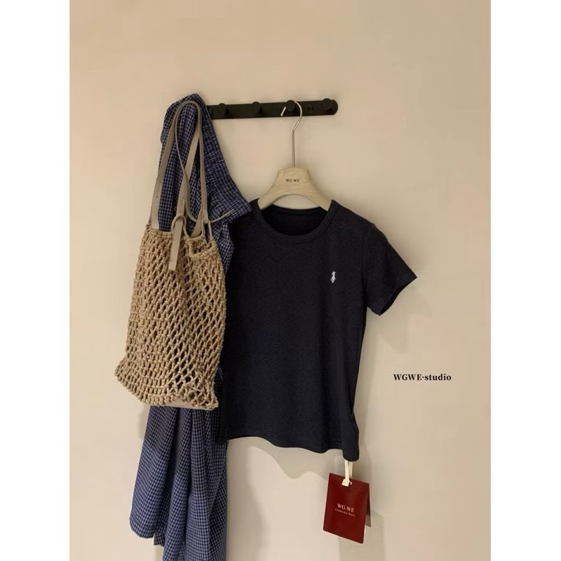 giá A1 /Áo thun WGWE cotton thêu ngựa basic #W8867# H553
