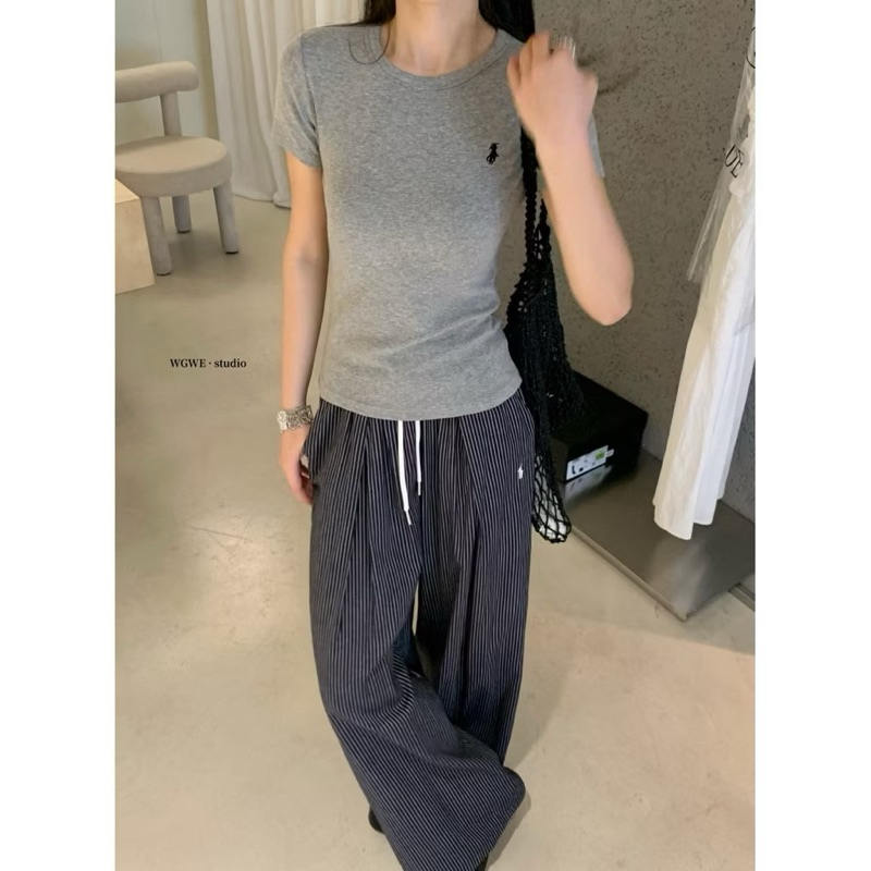 giá A1 /Áo thun WGWE cotton thêu ngựa basic #W8867# H553