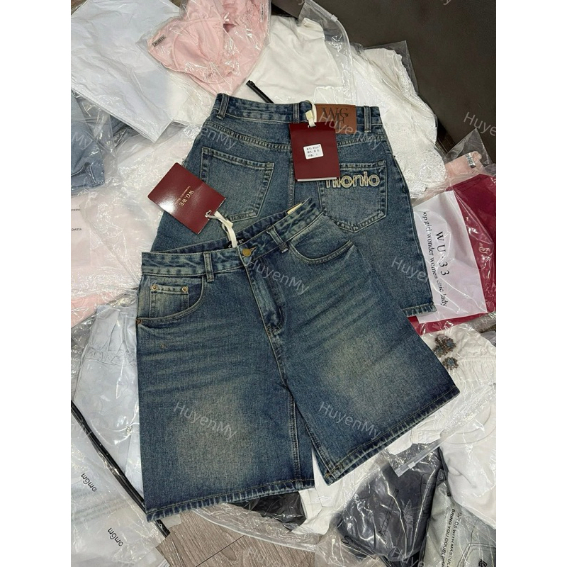 Set WGWE Quần Jean mài#W7322#/Áo Phông Chữ #W8937#H536/ giá A1