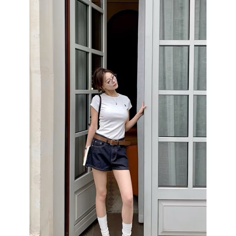QUẦN 𝗪𝗚𝗪𝗘 SHORTJEAN Chỉ Nổi #W5344#H564