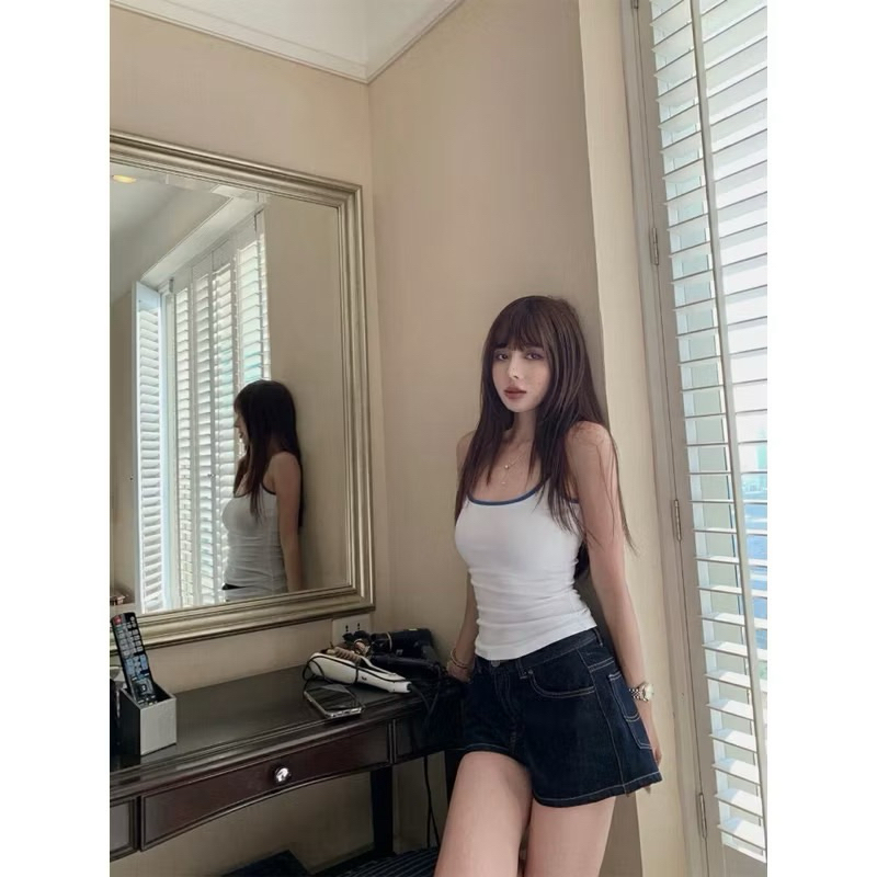QUẦN 𝗪𝗚𝗪𝗘 SHORTJEAN Chỉ Nổi #W5344#H564