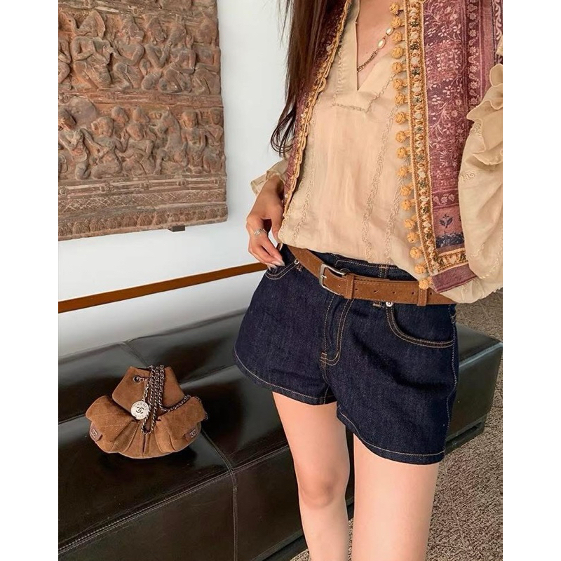 QUẦN 𝗪𝗚𝗪𝗘 SHORTJEAN Chỉ Nổi #W5344#H564