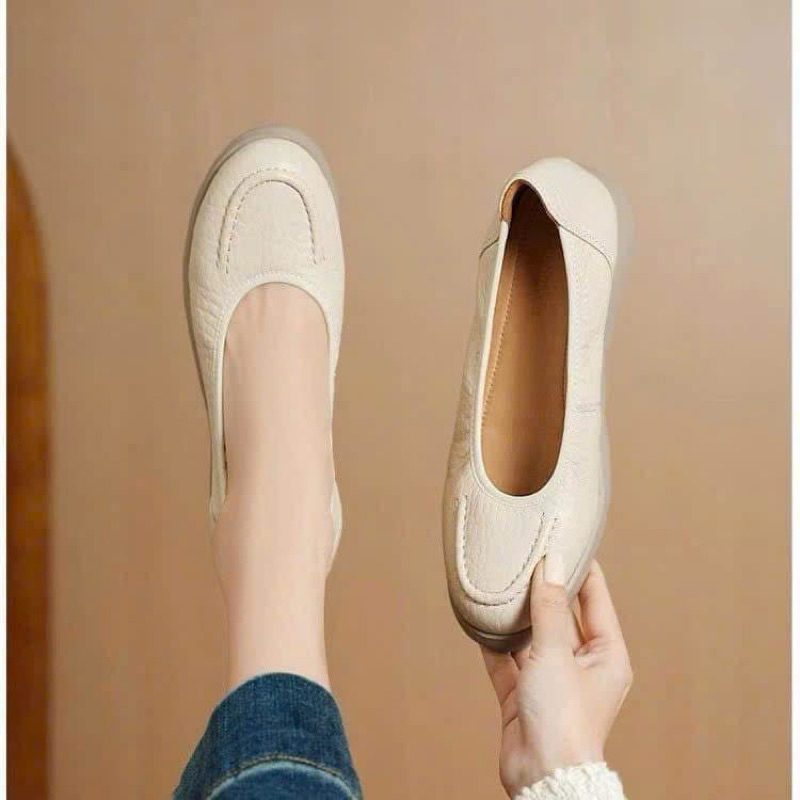 Giày Búp bê mềm cao 3cm Đế êm QCCC(sẵn)-H606