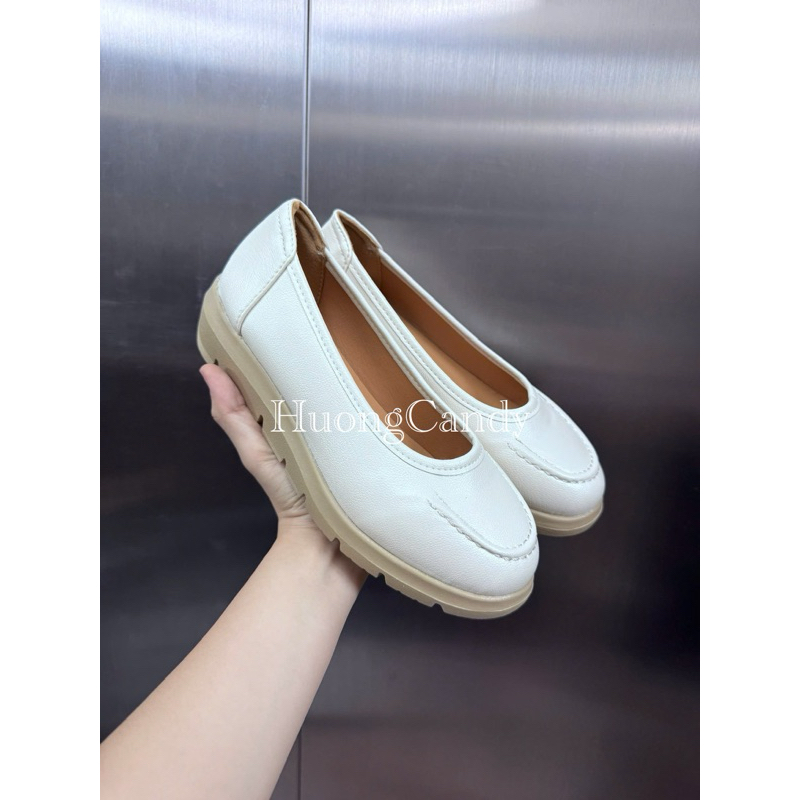 Giày Búp bê mềm cao 3cm Đế êm QCCC(sẵn)-H606