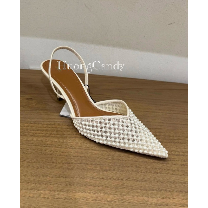 Giày Slingback Z ngọc sang xịn mịn FULLBOX(sẵn)-H444