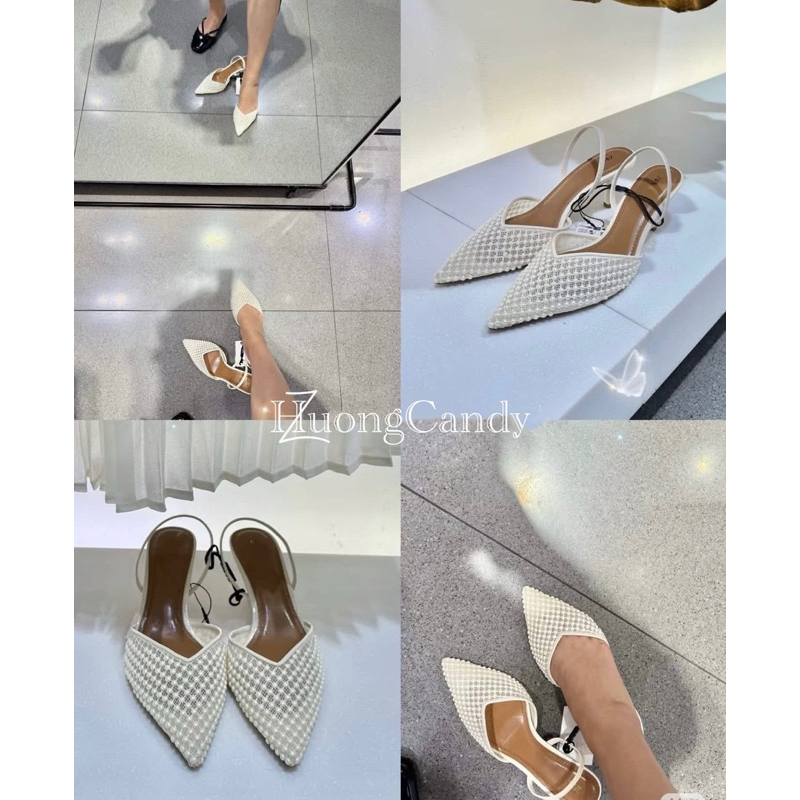Giày Slingback Z ngọc sang xịn mịn FULLBOX(sẵn)-H444