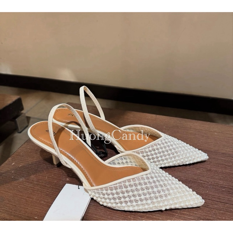 Giày Slingback Z ngọc sang xịn mịn FULLBOX(sẵn)-H444