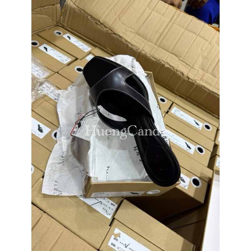 Guốc Zet Đen Viền chỉ trắng Fullboxii(sẵn)-H446