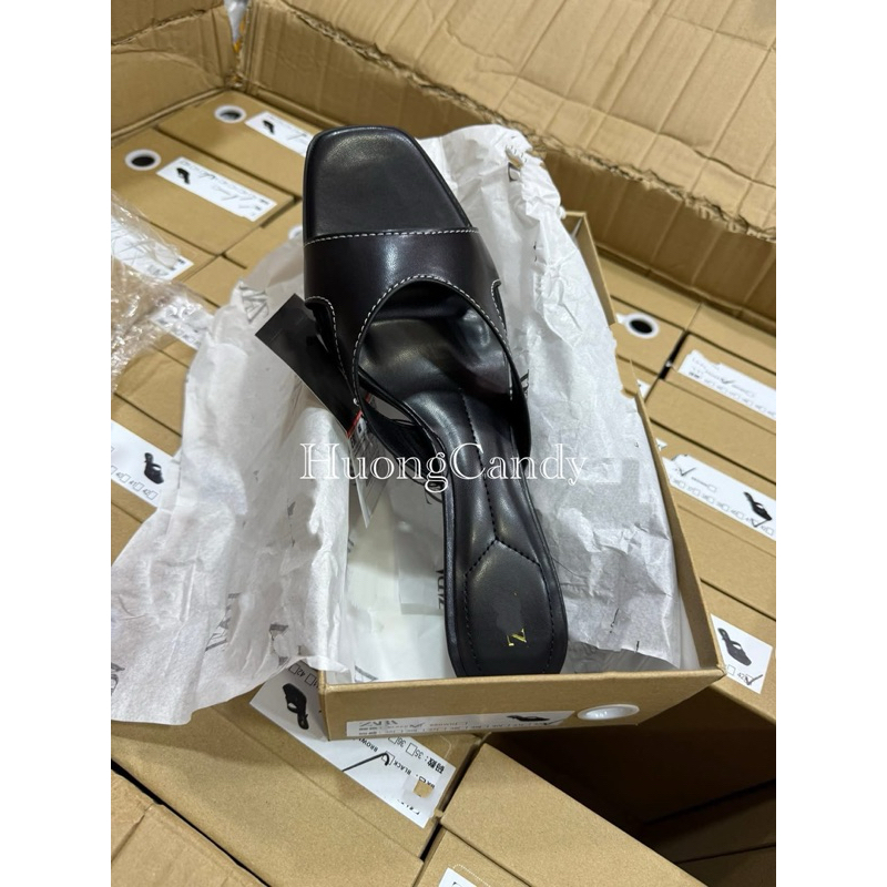 Guốc Zet Đen Viền chỉ trắng Fullboxii(sẵn)-H446
