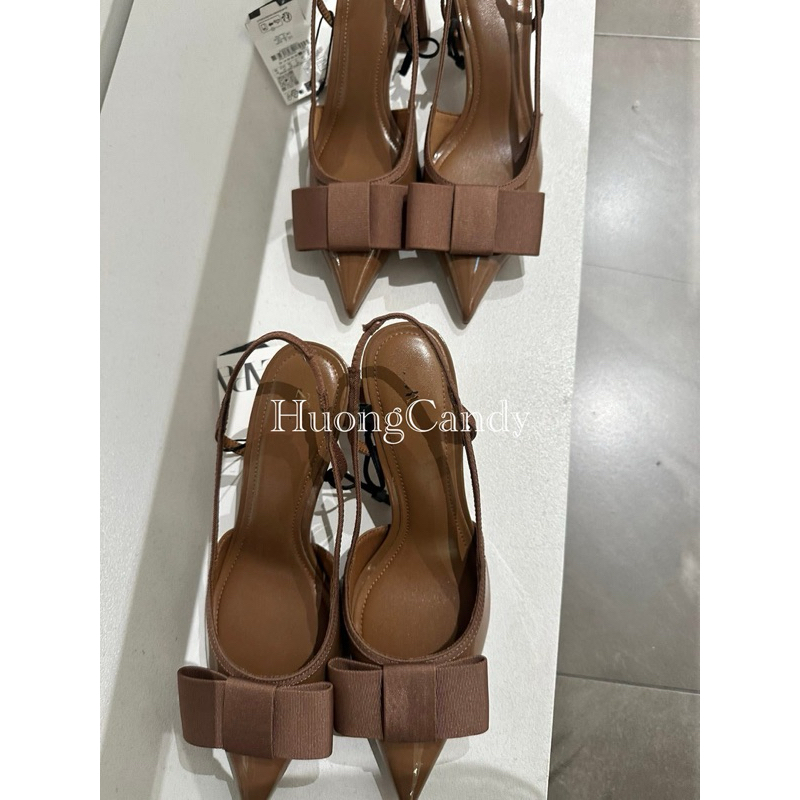 Giày Z.r Sang Chảnh Nâu Nơ FULLBOXi(sẵn)-H470/8563/T2.2B