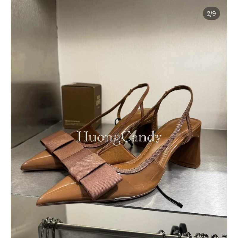 Giày Z.r Sang Chảnh Nâu Nơ FULLBOXi(sẵn)-H470/8563/T2.2B