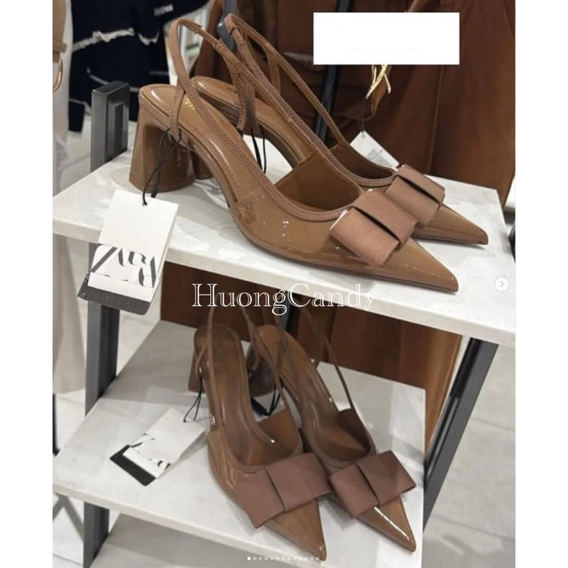 Giày Z.r Sang Chảnh Nâu Nơ FULLBOXi(sẵn)-H470/8563/T2.2B