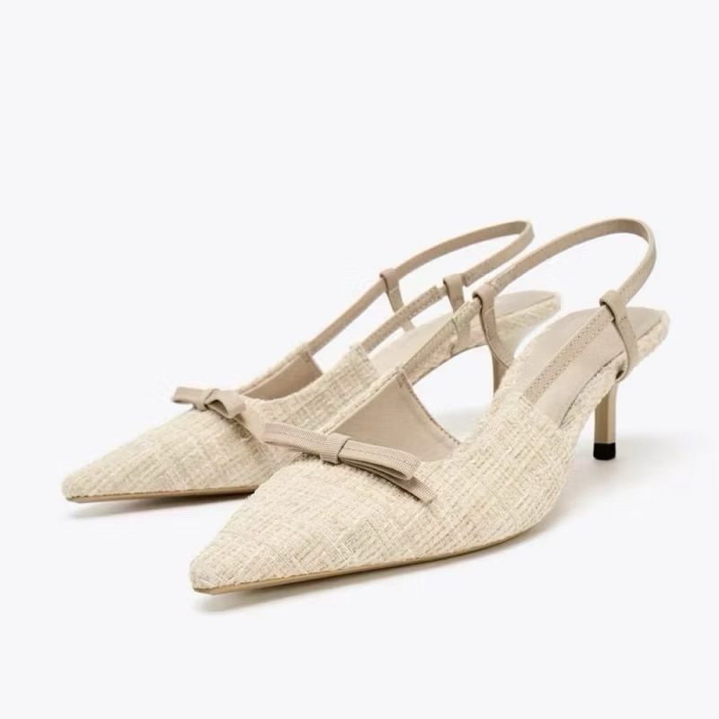 Giày Z.R Dạ Trắng mờ nơ FULlBOX-H475/8315/T1.2