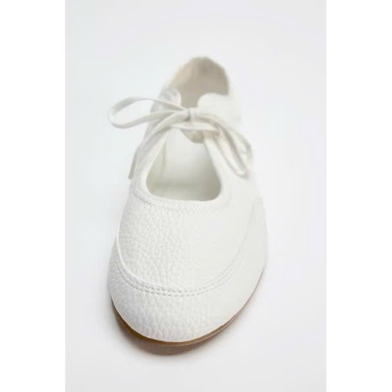 GIÀY thể thao da PU trắng buộc dây FULLBOX-H468/XW240806/T2.2B