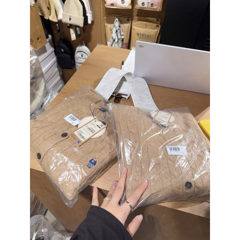 Áo Len W nâu tây vặn thừng chuẩn loại 1[ Sẵn]H474