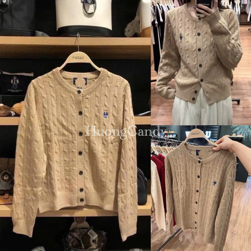 Áo Len W nâu tây vặn thừng chuẩn loại 1[ Sẵn]H474