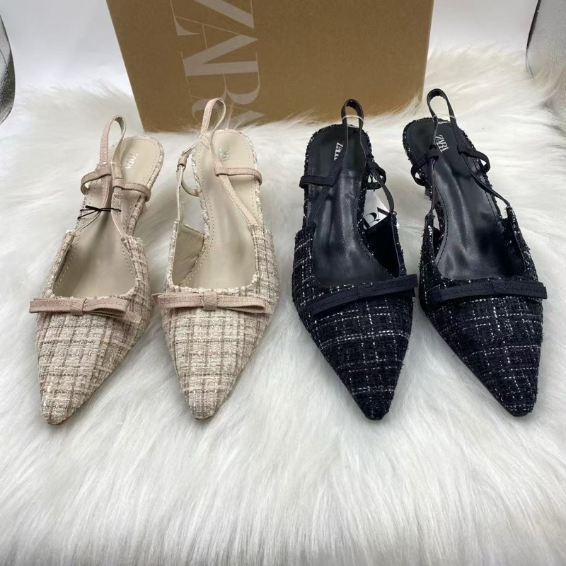 Giày Z.R Dạ Trắng mờ nơ FULlBOX-H475/8315/T1.2