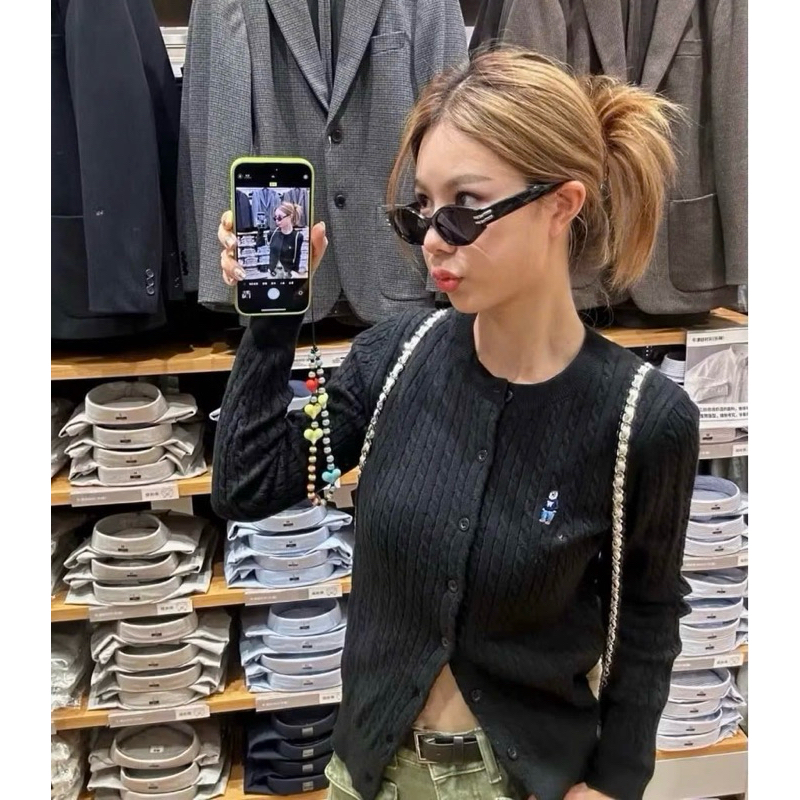 Áo len Who 4 màu nâu/ghi/trắng/đen Xuất chuẩn len -H480 dày ấm