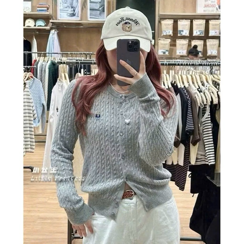 Áo len Who 4 màu nâu/ghi/trắng/đen Xuất chuẩn len -H480 dày ấm