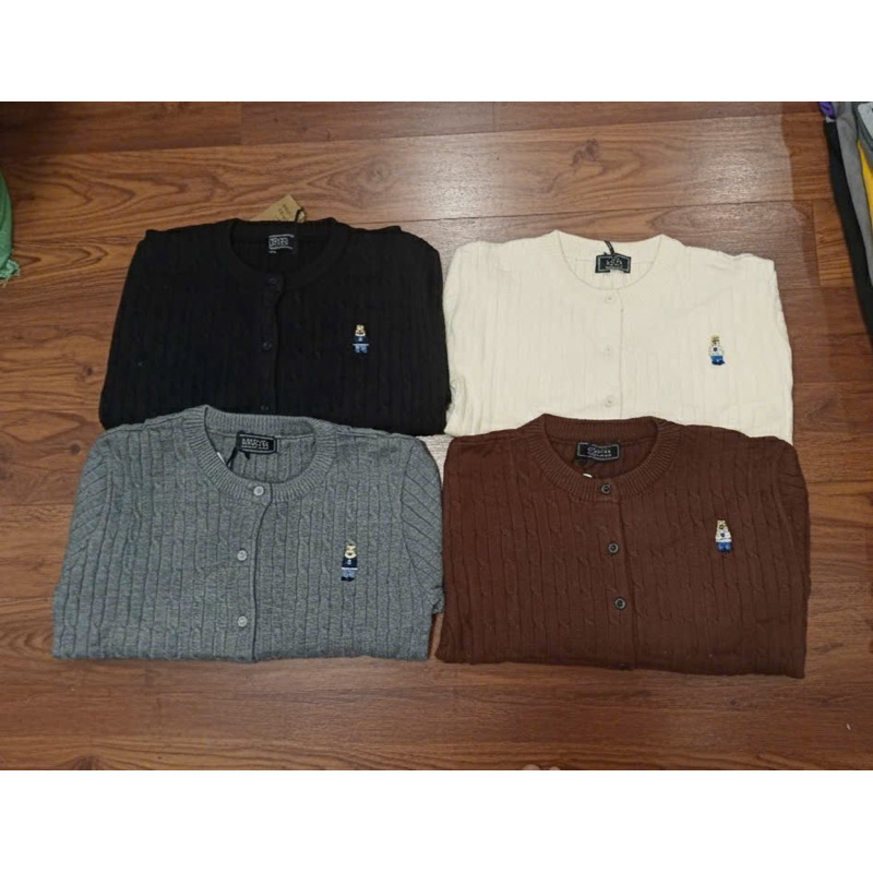 Áo len Who 4 màu nâu/ghi/trắng/đen Xuất chuẩn len -H480 dày ấm