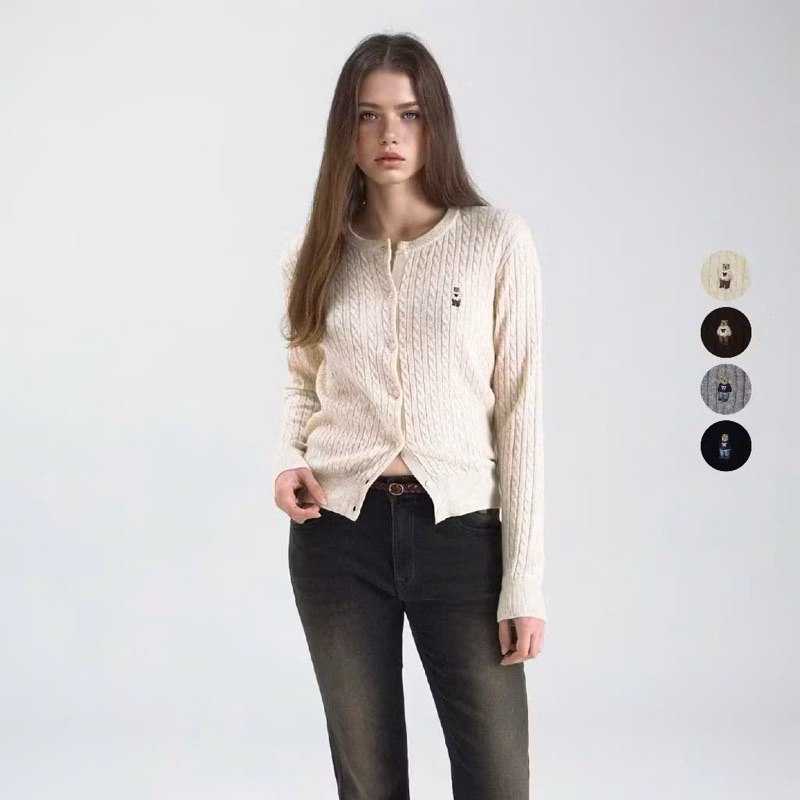 Áo len Who 4 màu nâu/ghi/trắng/đen Xuất chuẩn len -H480 dày ấm