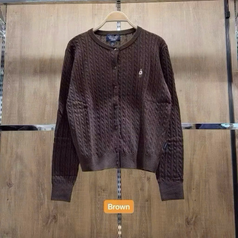Áo len Who 4 màu nâu/ghi/trắng/đen Xuất chuẩn len -H480 dày ấm