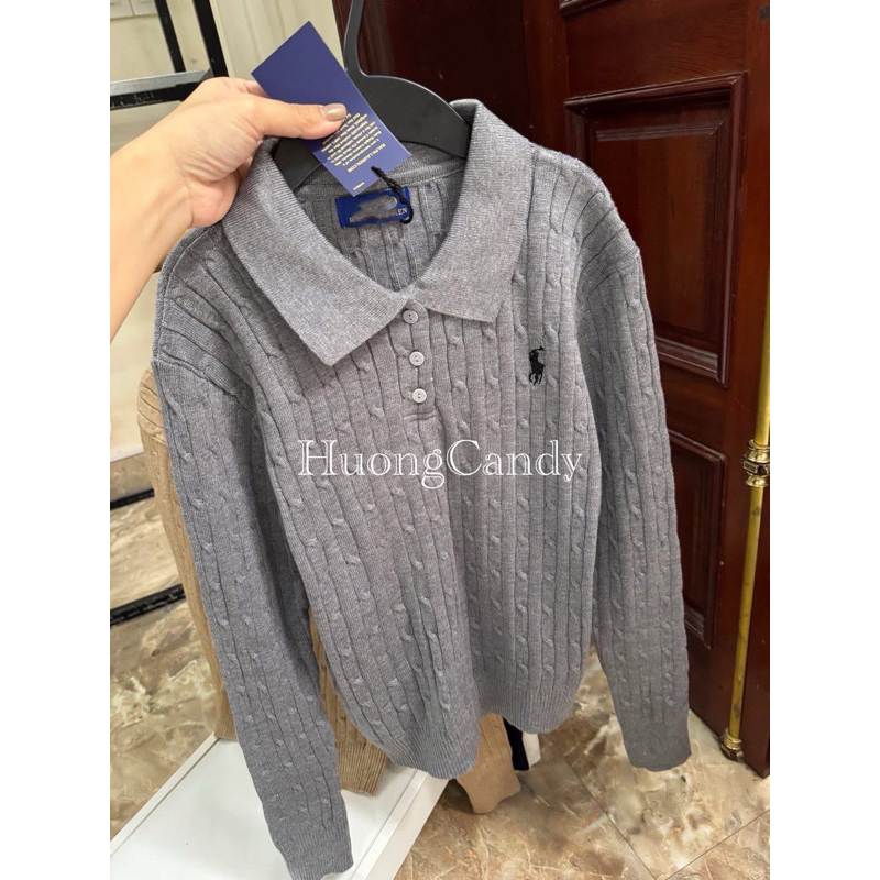 Áo len cổ PoLo Dư Sịn Len đanh mềm, chất mịn mướt H500[ Sẵn] Mặc dáng rộng lấy lên 1 size