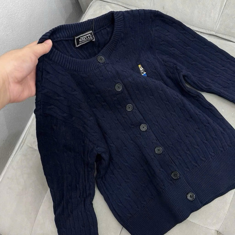 Áo Len Who len vặn thừng Xanh Than Xuất Chuẩn H503