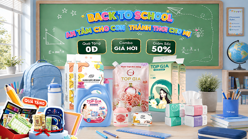 Bật mí chuỗi ưu đãi Back To School TopGia sắm combo nhận quà cho bé