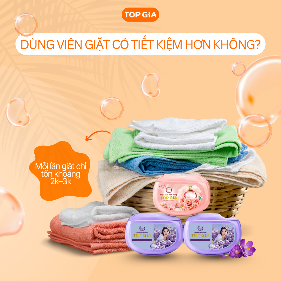 Dùng viên giặt có tiết kiệm hơn không?