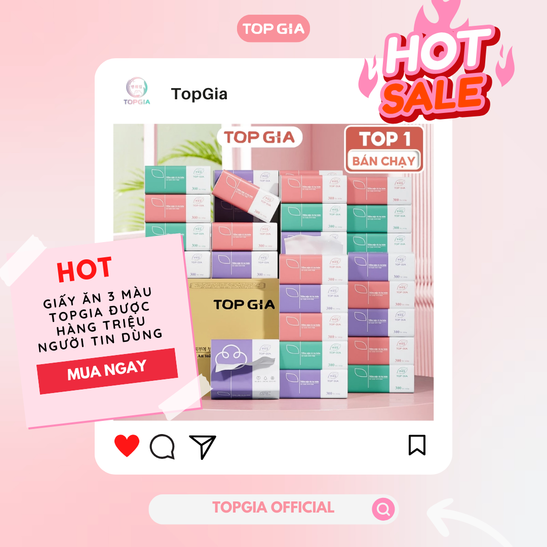 Tại sao giấy ăn 3 màu TopGia được hàng triệu người tin dùng?