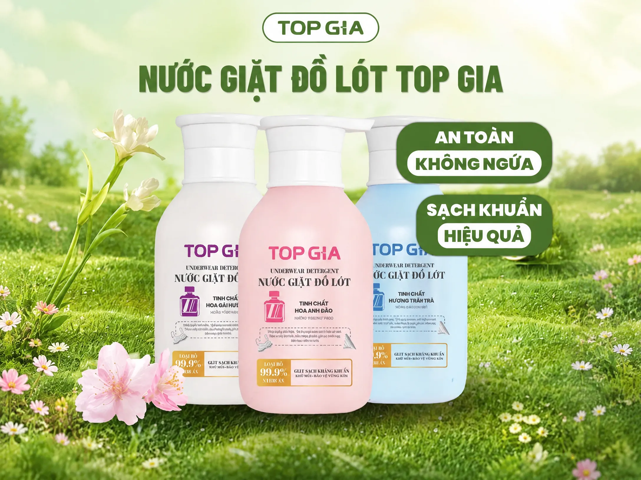 Xà phòng giặt đồ lót sinh học Top Gia: Giải pháp bảo vệ vùng kín dịu nhẹ và an toàn