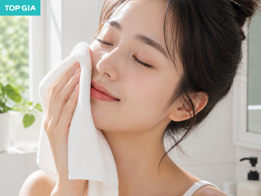 Lựa chọn khăn mặt khô hay khăn vải cho da nhạy cảm?