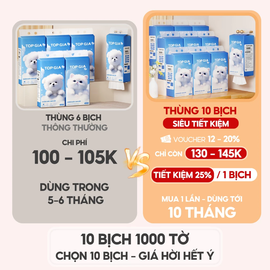 Khăn giấy bỏ túi mini giagia