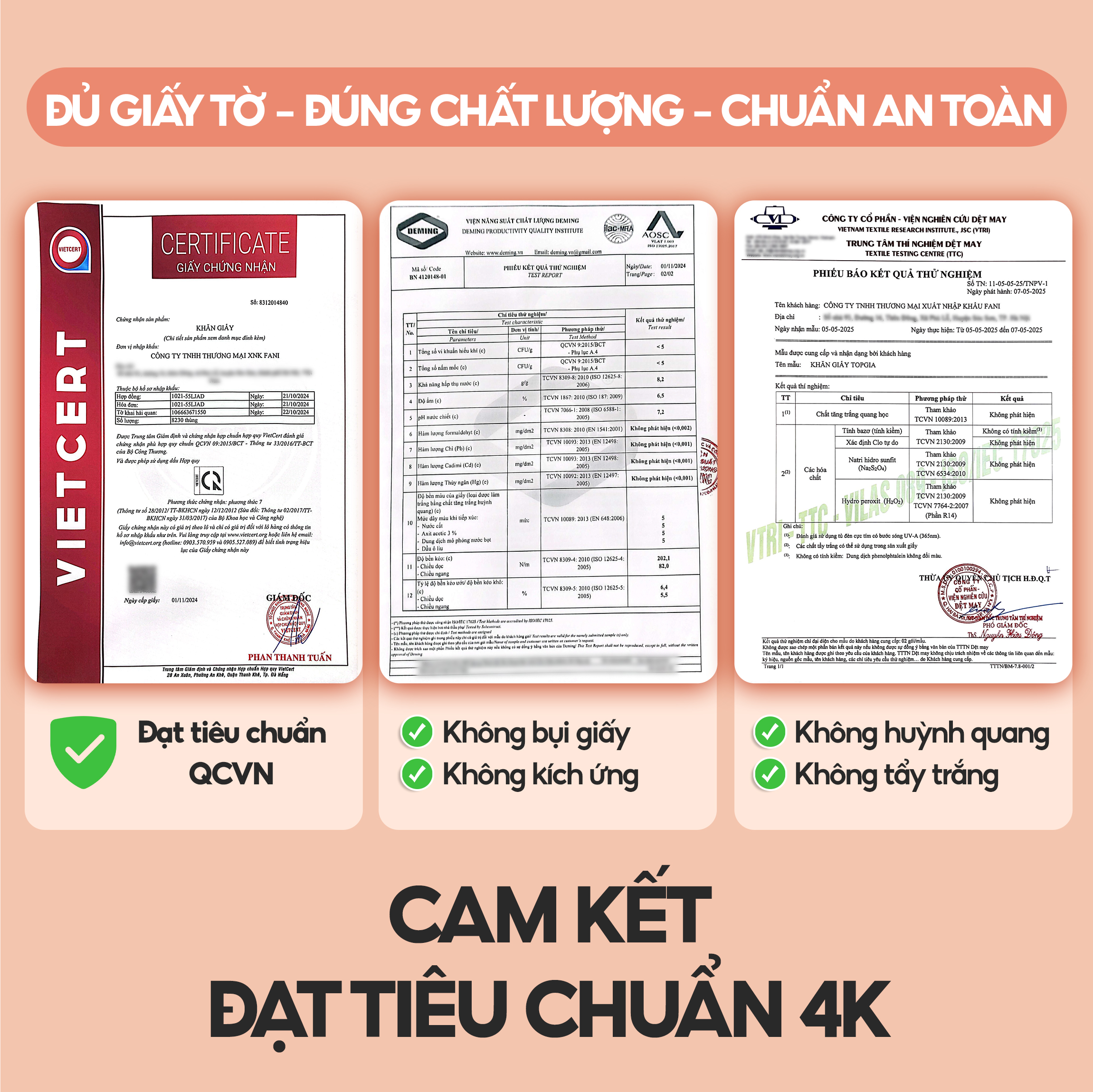 Giấy vệ sinh treo tường TopGia đa sắc 6 bịch, bột gỗ nguyên chất, 1280 tờ 4 lớp