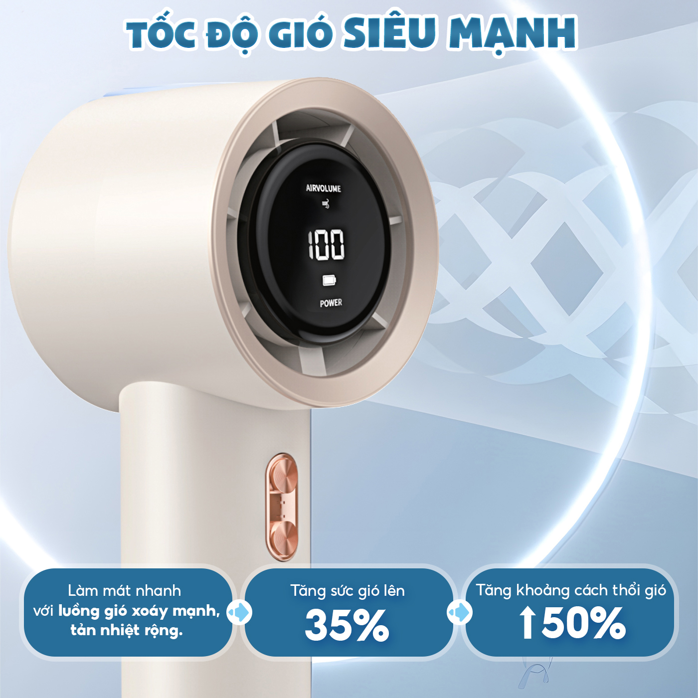 Quạt Cầm Tay Mini TopGia Siêu Mát - Sạc Nhanh - Chính Hãng - BH 6 Tháng