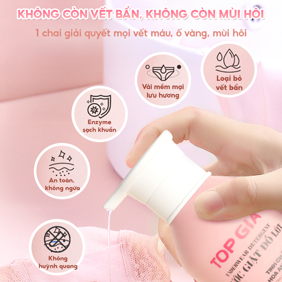 Nước giặt đồ lót TopGia