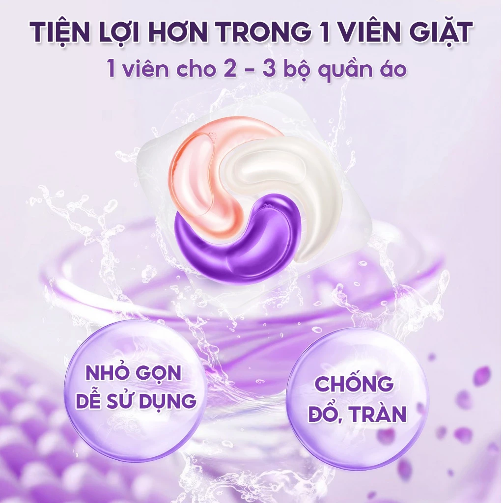 Viên giặt hương lavender