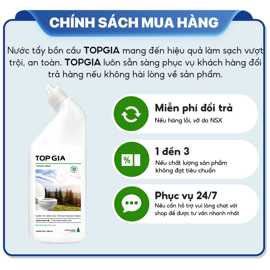 Nước tẩy bồn cầu hương thông