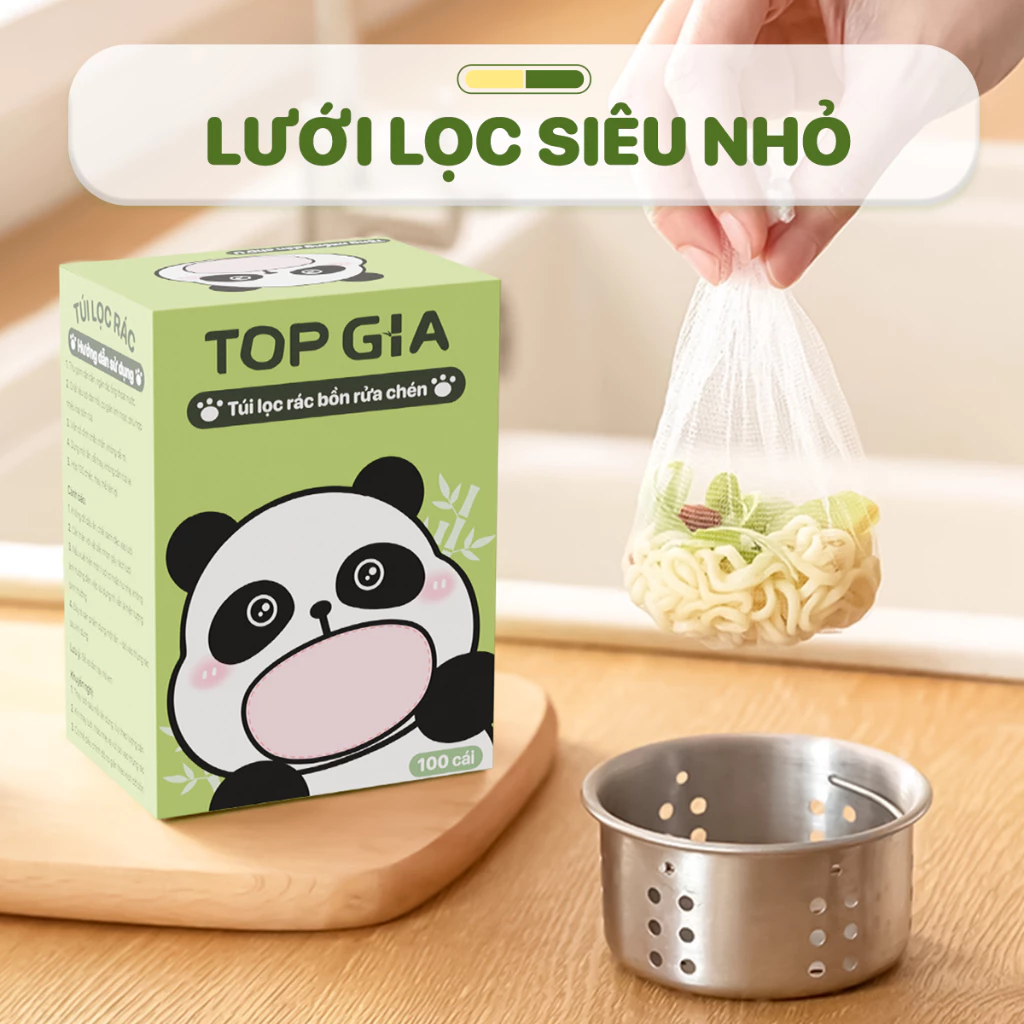 Túi lọc rác bồn rửa chén