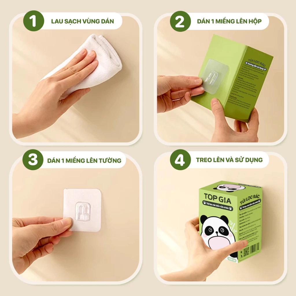 Túi lọc rác bồn rửa chén