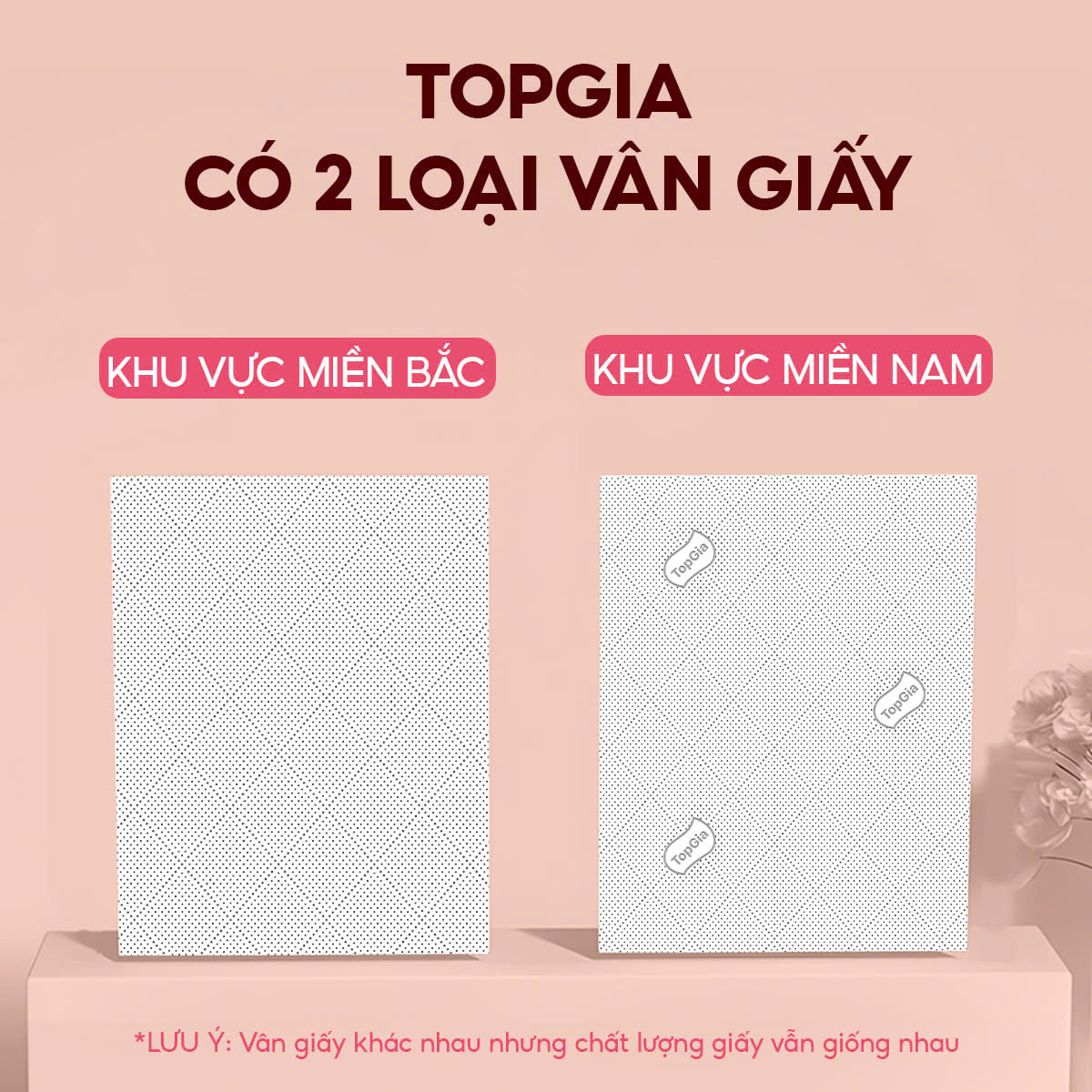 Giấy vệ sinh treo tường TopGia đa sắc 6 bịch, bột gỗ nguyên chất, 1280 tờ 4 lớp