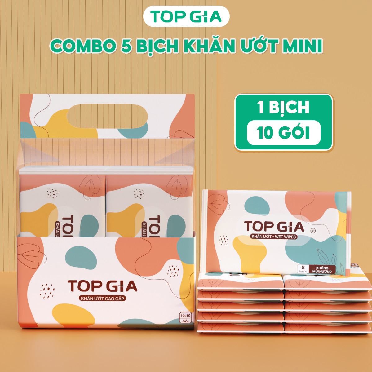 Khăn ướt  <br> mini 8 tờ