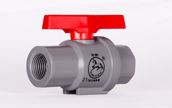 Van PVC Tay Đỏ Có Răng Taijaan 21mm–60mm | Van Nhựa PVC Chất Lượng Cao