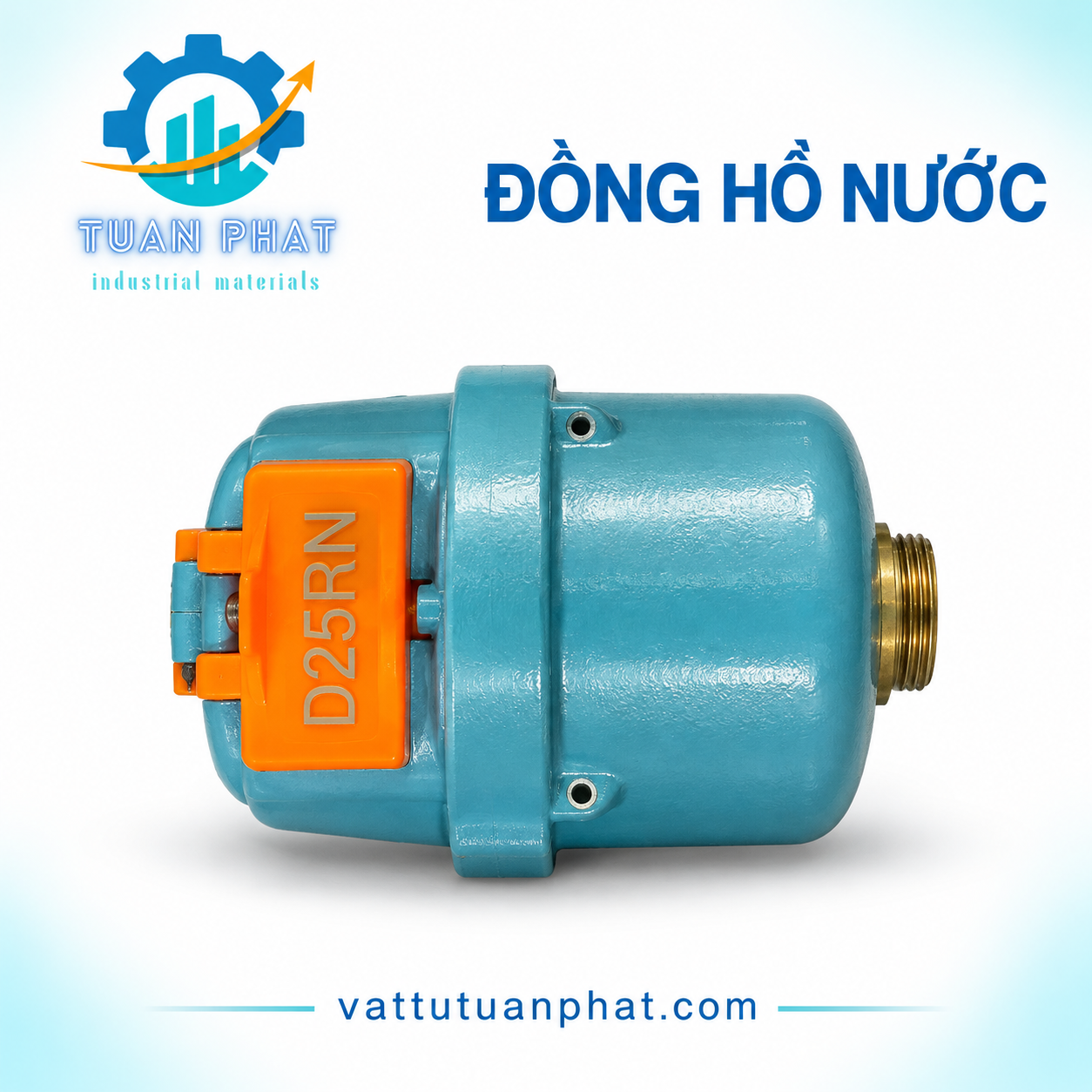 HV-15 DN15  Đồng Hồ Nước Lạnh Đa Tia Class C, Thân Đồng Phủ Epoxy