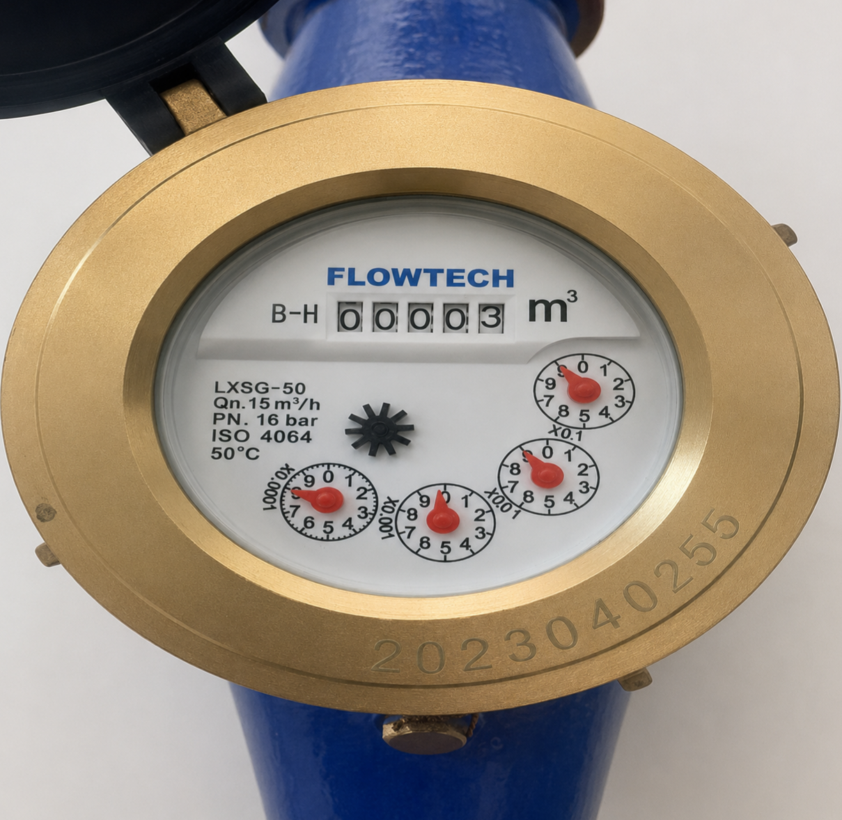 Đồng Hồ Đo Lưu Lượng Nước Sạch FLOWTECH LXSG-50 DN50 Malaysia Chính Hãng