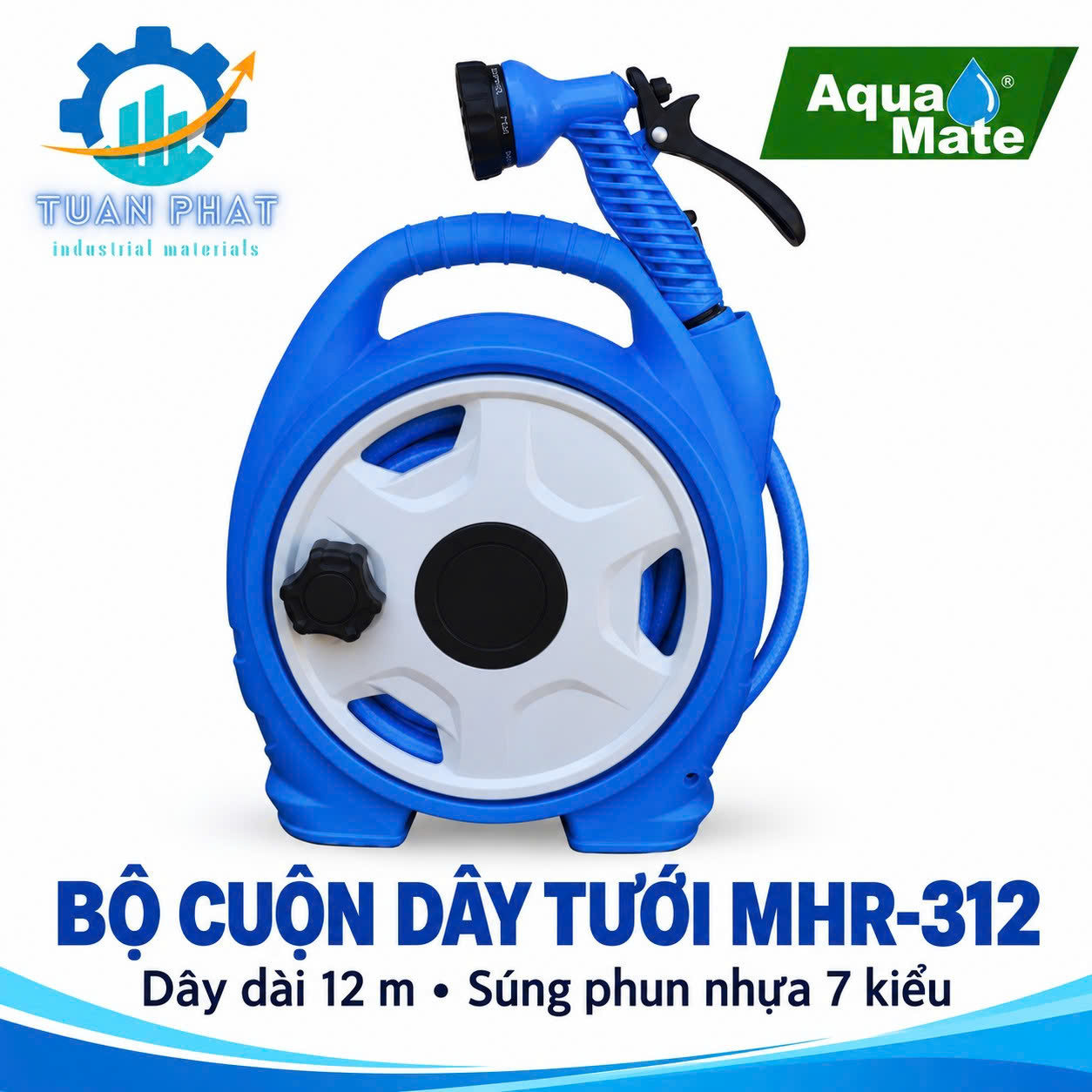 Bộ Vòi Súng Phun Tưới Nông Nghiệp 7 Chế Độ MHR-312 AquaMate