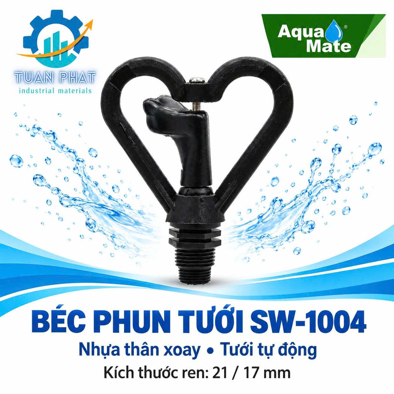 GYSW1004 Béc Phun Tròn Trái Tim Thân Xoay Linh Hoạt