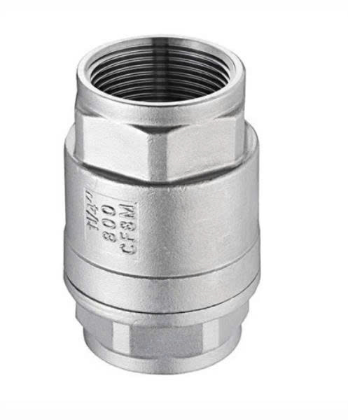 Van 1 Chiều Lò Xo Inox 304 Nối Ren DN15 - DN100