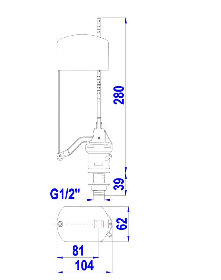Cụm Cấp Piston Pro WS07 Hùng Anh – Giải Pháp Cấp Nước Hiệu Quả Cho Két Nước Bồn Cầu